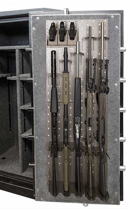 Tactical door interior for Special Forces gun safe.