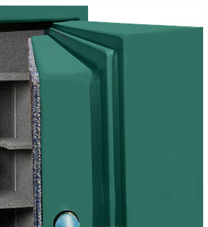 Premium gun safes with jig saw door