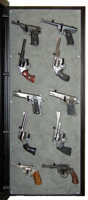 safe gun door pistol holders safes storage pistols interiors doors steel weapon sportsman pricing